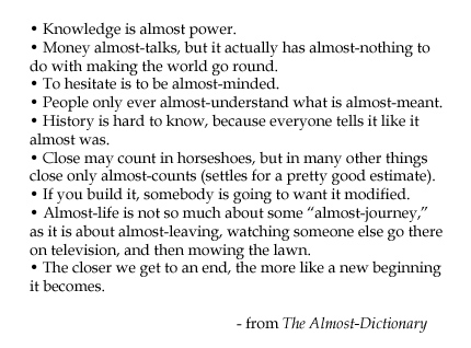 quotes from the Almost-Dictionary