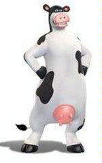 milk from cartoon cows